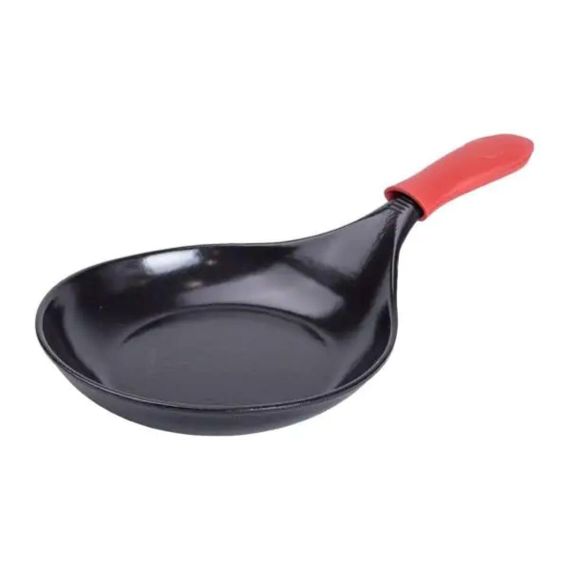 Чугунная сковорода с силиконовой ручкой Ø21 см для электрической и газовой плиты 0,5 л HP-1-12