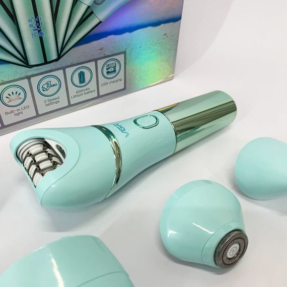 Аккумуляторный эпилятор для лица и тела, Водонепроницаемый депилятор, Электрическая терка для пяток JO-18 | Зображення 6