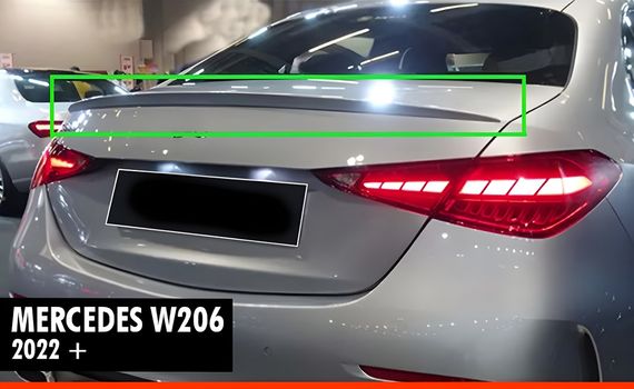 Спойлер DPT (Черный Глянец) для Mercedes C-class W206 2022- гг