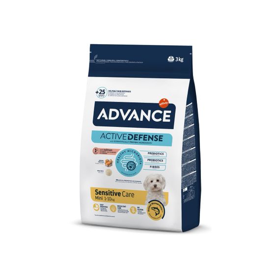 Сухий корм для собак малих порід із лососем Advance Mini Sensitive, 3 кг