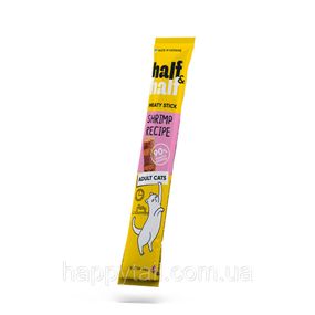 Лакомство Half&Half мясная палочка с креветкой для кошек, 5 г