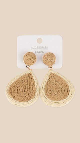 Сережки жіночі Краплі Color Pop LAWA WTJ02606 Бежевий shop (2000999550140) | Зображення 1