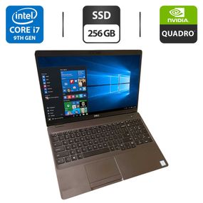 Мобильная рабочая станция Dell Precision 3541 / 15.6" (1920x1080) IPS / Intel Core i7-9750H (6 (12) ядер по 2.6 - 4.5 GHz) / 16 GB DDR4 / 256 GB SSD / nVidia Quadro P620, 4 GB GDDR5, 128-bit / WebCam б/у