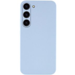 Чехол TPU GETMAN Liquid Silk Full Camera для Samsung Galaxy S23 Голубой / Lilac Blue