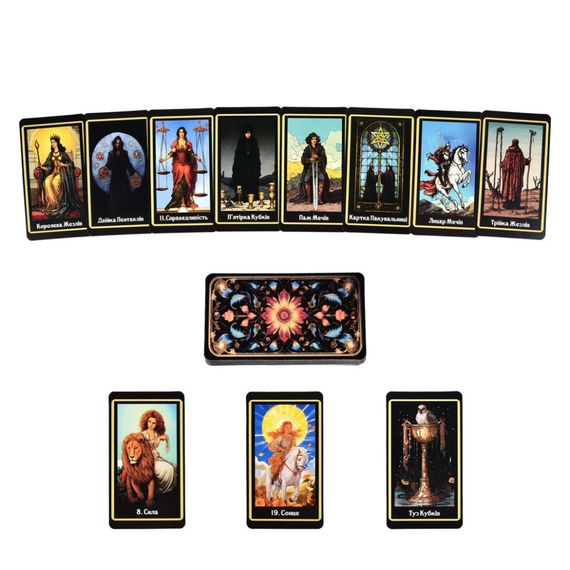 Гадальні карти Таро 30689 картка з посиланням на інструкцію 78 штук | Зображення 2