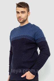 Светр чоловічий, колір темно-синій, розміри M, L, XL, L, XXL FA_008226