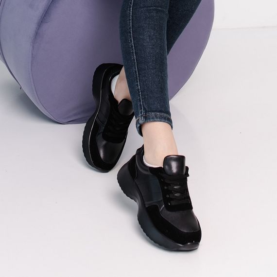 Кроссовки женские Fashion Chris 3894 38 размер 24 см Черный | Зображення 2