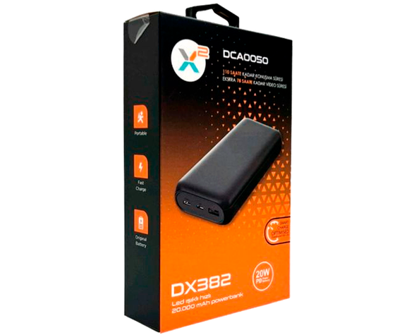 Універсальна мобільна батарея (УМБ) повербанк Power Bank Dexim DX382 PD DCA0050 20000 mAh чорна (DX382_1161) | Зображення 6