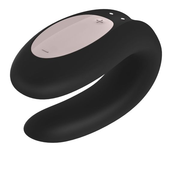 Смарт-вібратор для пар Satisfyer Double Joy Black із широким кліторальним стимулятором | Зображення 3