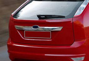 Накладка на крышку багажника (HB, нерж.) для Ford Focus II 2008-2011 гг