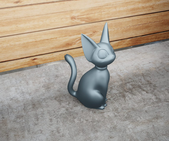 Статуетка довговухий кошеня Сірий металік, 200 | Зображення 2