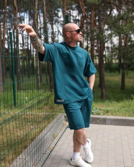 Комплект чоловічий (футболка+бриджі) Носи своє 46 Зелений (p-14401-162489) | Зображення 8