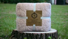 Махрове покривало Cotton Area 220 х 240 см Персикове