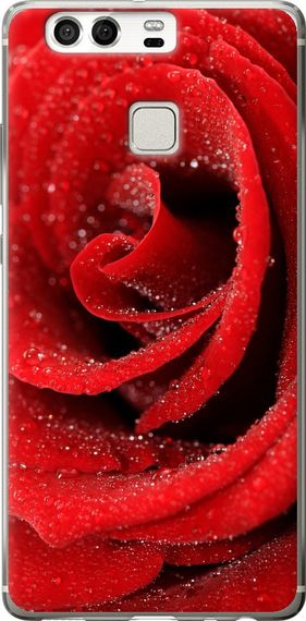 Чехол на Huawei P9 Красная роза "529u-347-17620"