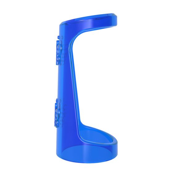 Эрекционное кольцо Chisa Get Lock Double Girth Cages с двумя креплениями, синее Sex Aura | Зображення 1