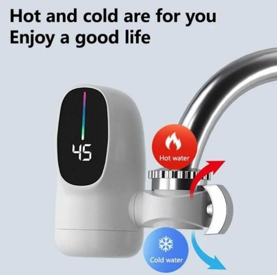 Водонагрівач WATER HEATER ZSW-D03 • Електрична насадка на кран з проточним водонагрівачем і LCD дисплеєм | Зображення 4