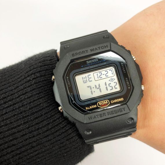 Водонепроникні чоловічі годинники SKMEI 1628BKWT Чоловічі годинники стильні на руку BY-70 | Зображення 4