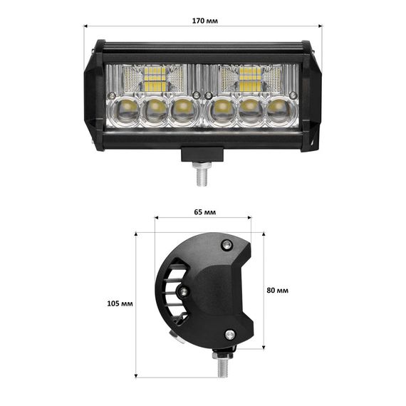 Світлодіодна фара StarLight JR-K-36W 9-32V combo