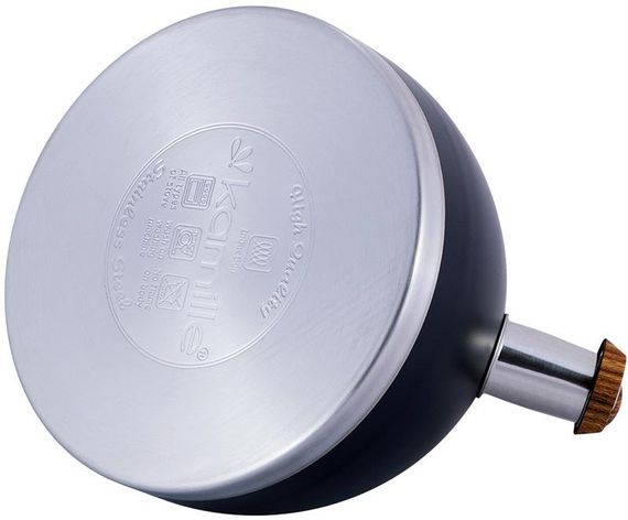 Чайник Kamille Whistling Kettle Black 2.7л з нержавіючої сталі зі свистком | Зображення 5