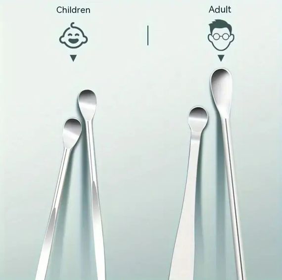 Набір для чищення вух і видалення вушної сірки із 6 інструментів. Фіолетовий | Зображення 3