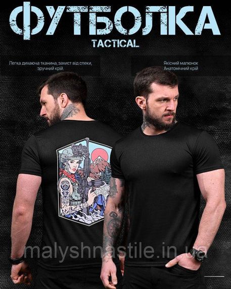 Тактическая потоотводящая футболка  волк black   ДЛ7246 | Зображення 5