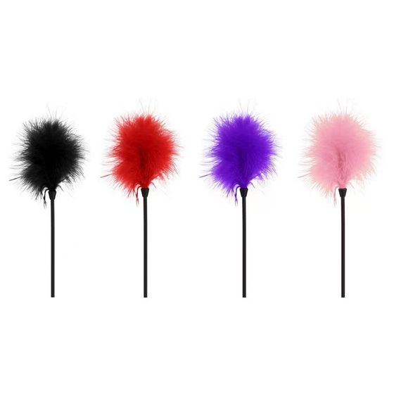 Щіткалка з пір'ям «Love tickler», колір червоний sexstyle | Зображення 2