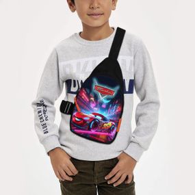 Сумка через плече дитяча Тачки Блискавка МакКвін 29х17 см сумка слінг для хлопчика (02216)