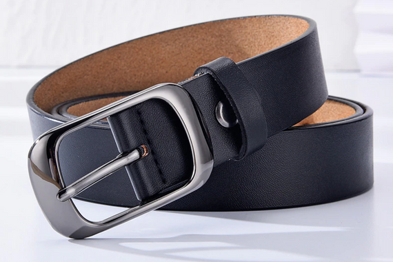 Шкіряний жіночий ремінь Primo WH001 - Black | Зображення 3