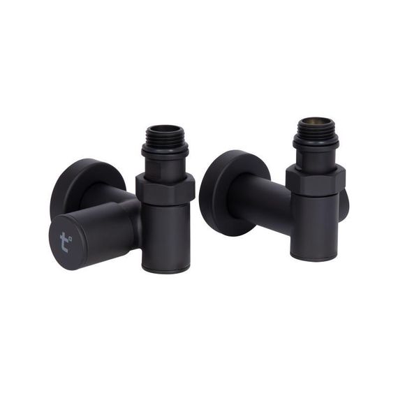 Комплект кранів Thermo Alliance Standart 1/2" чорний, для сушарки для рушників кутовий SF395W15HEB | Зображення 2