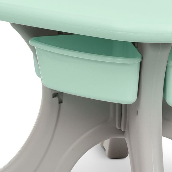 Дитячий столик з двома стільцями NEW TABLE-5 бежево-м'ятний | Зображення 3