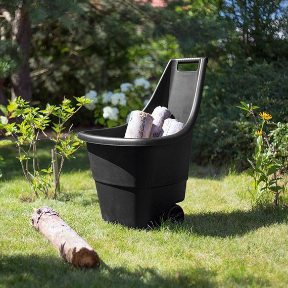 Тележка cадовая 2-х колесная пластиковая Keter (Кетер) Easy Go Breeze 50 л (17199467) Черный | Зображення 4