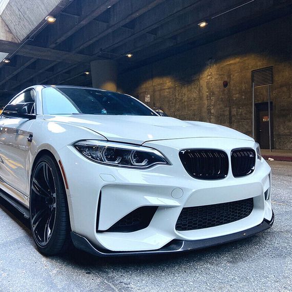 Накладка на передній бампер Карбон V7 (для F87) для BMW 2 серія F22/23 2014-2021 рр | Зображення 6
