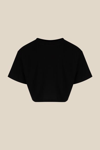 Футболка однотонна жіноча LAWA WBC02372 S Чорний (2000990462497) | Зображення 7