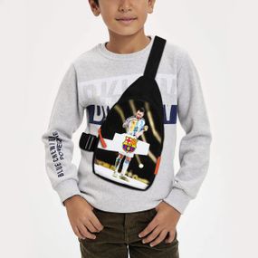 Сумка через плече дитяча Ліонель Мессі 29х17 см сумка слінг для хлопчика (02071)