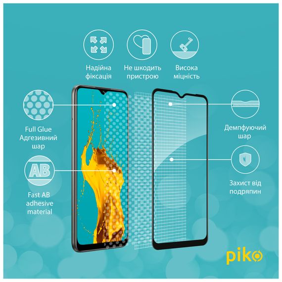 Скло захисне Piko Full Glue RealMe C25Y (1283126519284) | Зображення 2