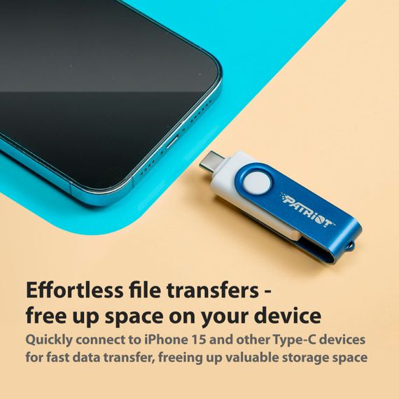 USB флеш накопичувач Patriot 256GB Xporter X550 USB 3.2/Type-C (PS256GX550AAD) | Зображення 6