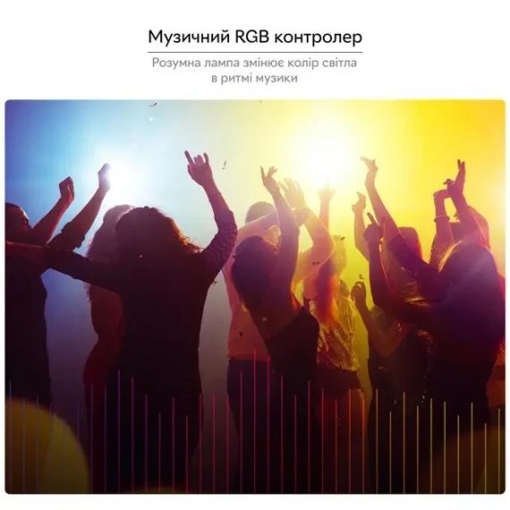 Умная лампочка Tuya Smart LED WiFi Смарт Лампа E27 RGB Color 2700K-6500K 9W | Зображення 2