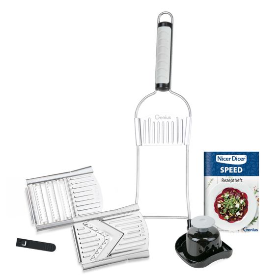 Універсальна овочерізка кухонний рубанок Овочерізка Nicer Dicer SPEED, ручна овочерізка мультислайсер | Зображення 6