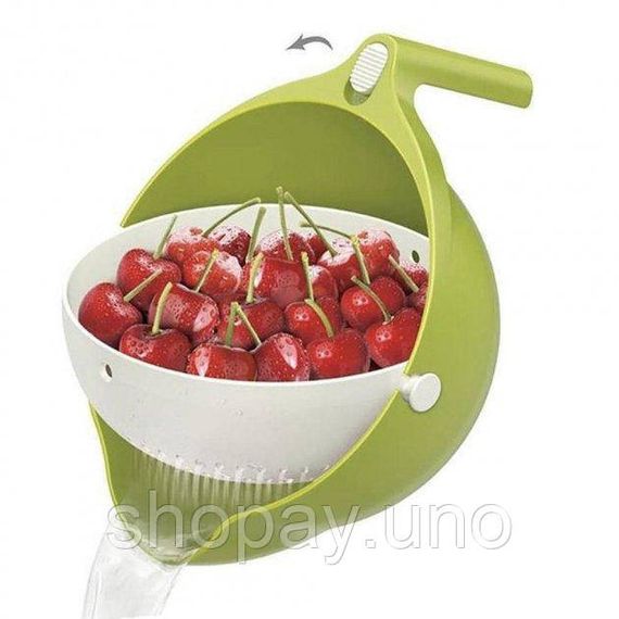 Універсальна миска – друшляк Mesh Strainer Drain Basket ∙ Господарський силіконовий кошик зі зливом 2в1