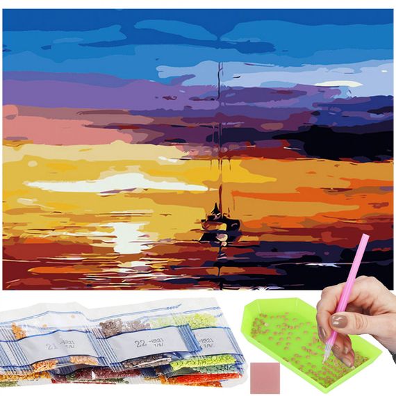 Набір алмазної мозаїки (вишивки) Springos Art 40 x 30 см DP0023 | Зображення 2