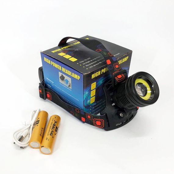 Потужний ліхтарик світлодіодний на голову XQ-172-T6-COB, Ліхтар UO-412 на лобовий | Зображення 9