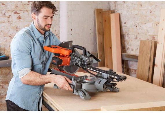Пила торцювальна мережева BLACK+DECKER BES710 | Зображення 6