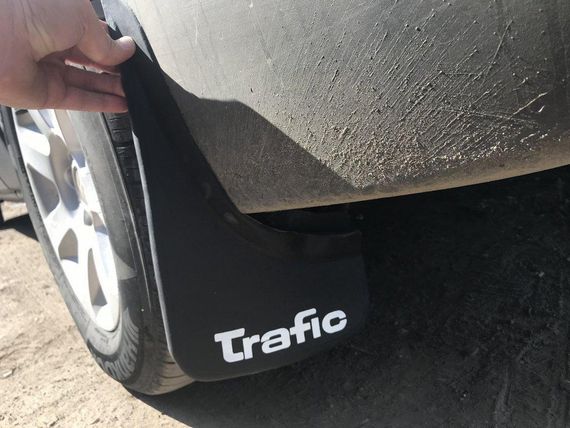 Брызговики (2 шт, резина) для Renault Trafic 2001-2015 гг. | Зображення 4