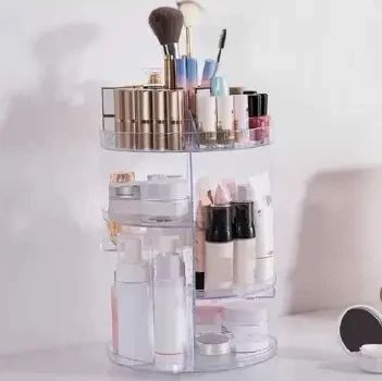 Органайзер для косметики 360 ° Rotation Cosmetic Organizer - Білий | Зображення 3