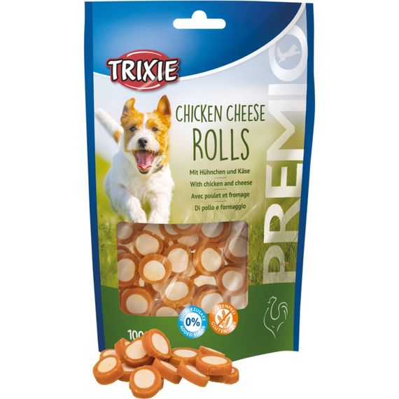 Ласощі для собак з куркою та сиром Trixie Premio Chicken Cheese Rolls, 100 гр | Зображення 2