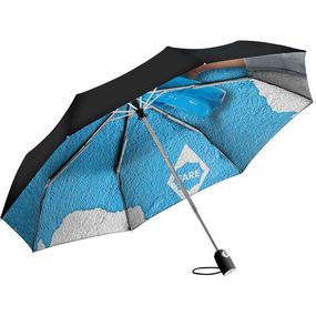 Складна парасолька Fare 75460 чорний/синій