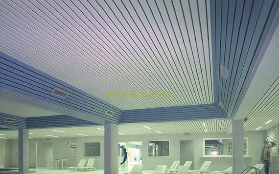 Реечный подвесной потолок белый матовый RAL 9016 | Зображення 3
