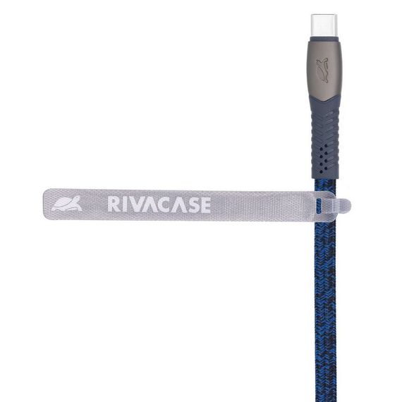 Кабель USB 2.0, PS6105 BL12, Type-C/Type-C, 3А, 60Вт, синій | Зображення 1