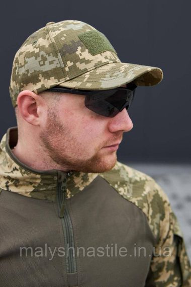 Бейсболка військова з велкро панеллю ріп-стоп, піксель ЗСУ Military | Зображення 3