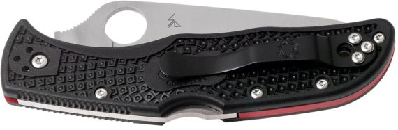 Ніж Spyderco Endela Thin Red Line напівсерейтор | Зображення 2